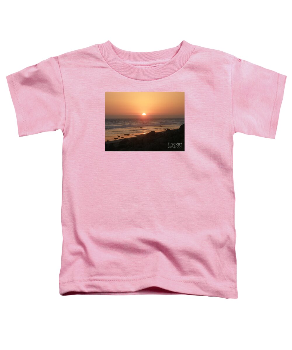 Beach Toddler T-Shirt featuring the photograph Best Friends at the Beach #3 by Leah McPhail