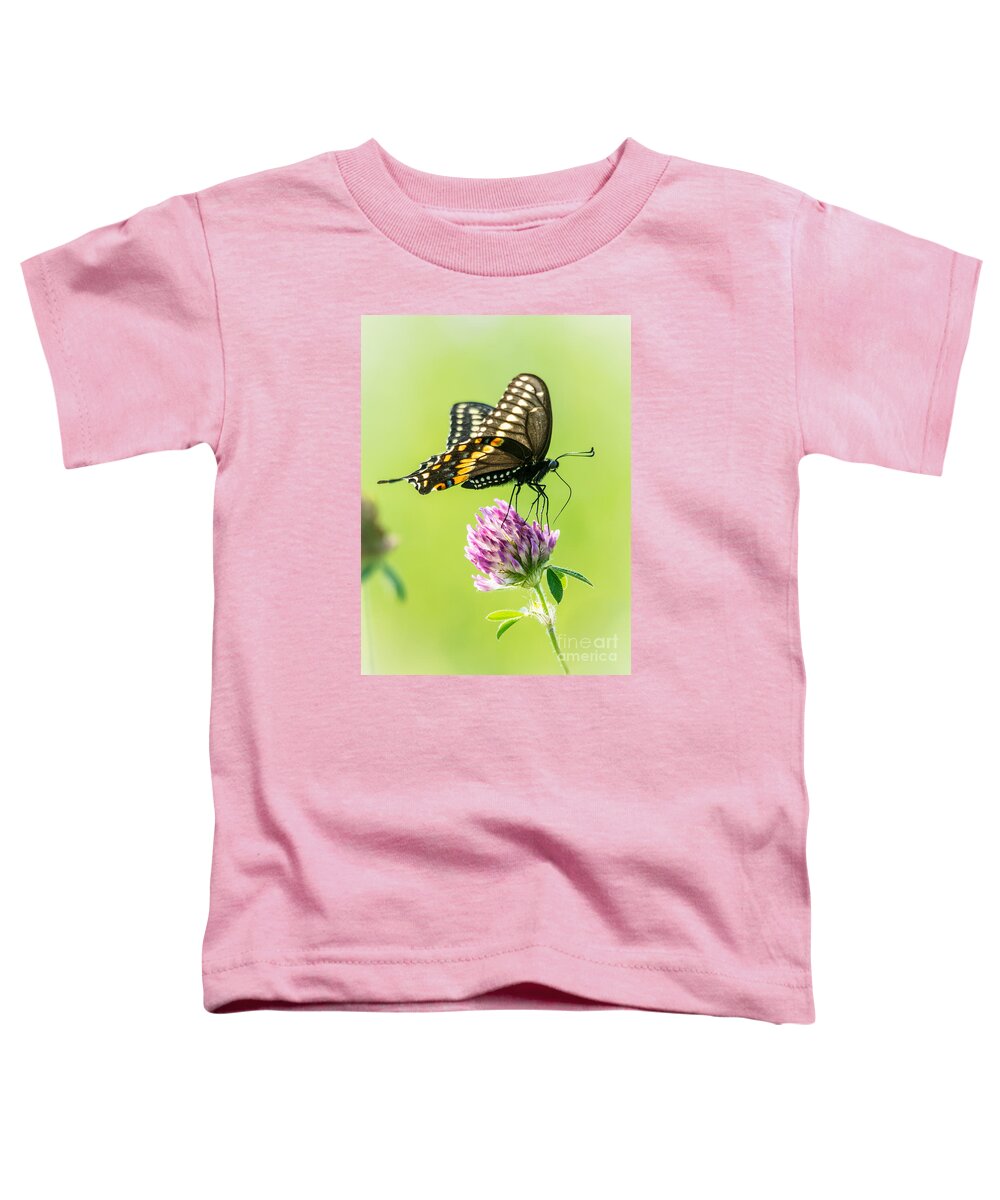 Cheryl Baxter Photography Toddler T-Shirt featuring the photograph Butterfly Perfection #1 by Cheryl Baxter