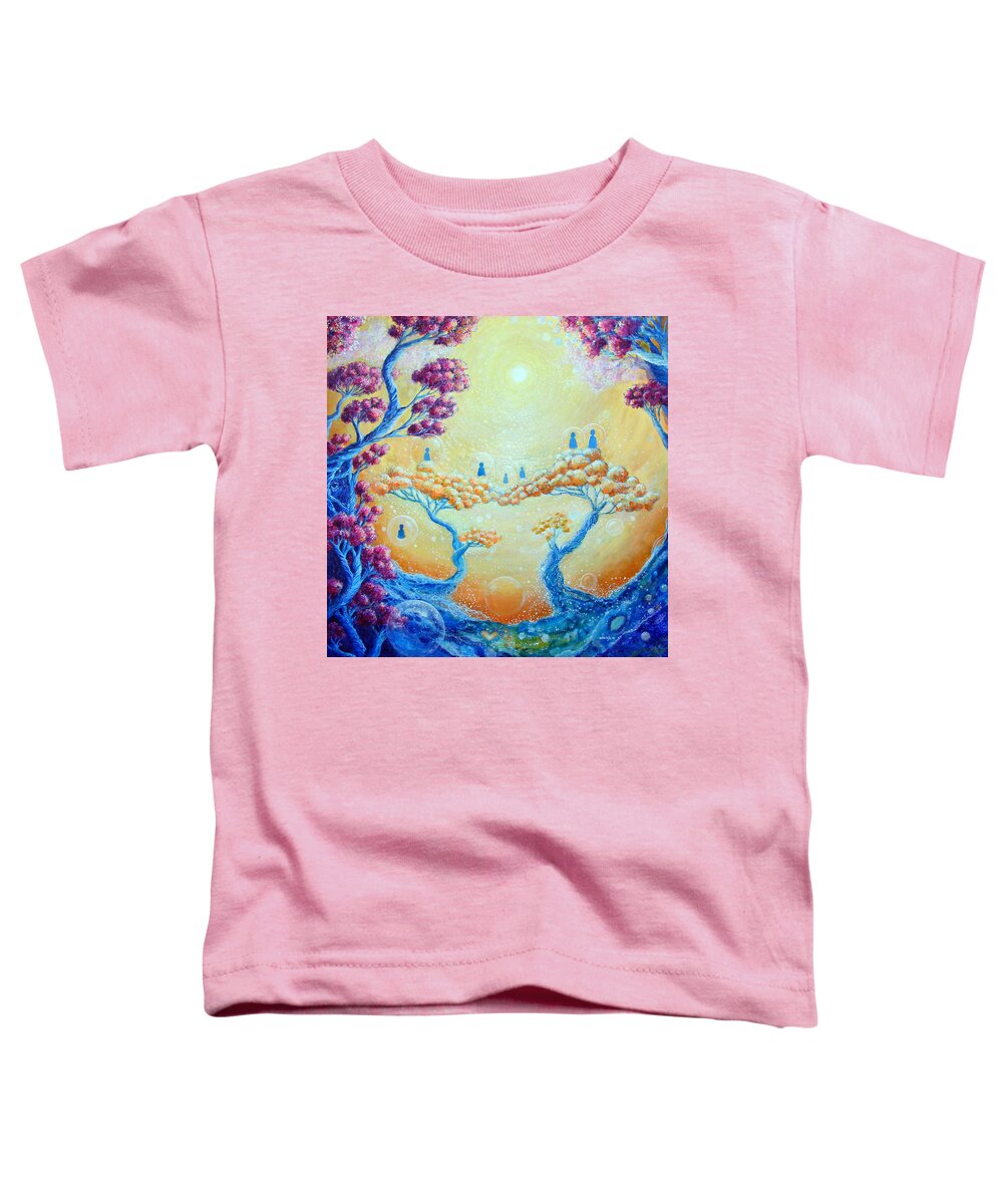 Spiritual Toddler T-Shirt featuring the painting Children of Light #1 by Ashleigh Dyan Bayer