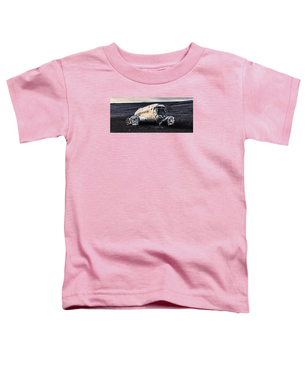 Abandoned Toddler T-Shirt featuring the photograph Crashed DC-3 #1 by James Billings