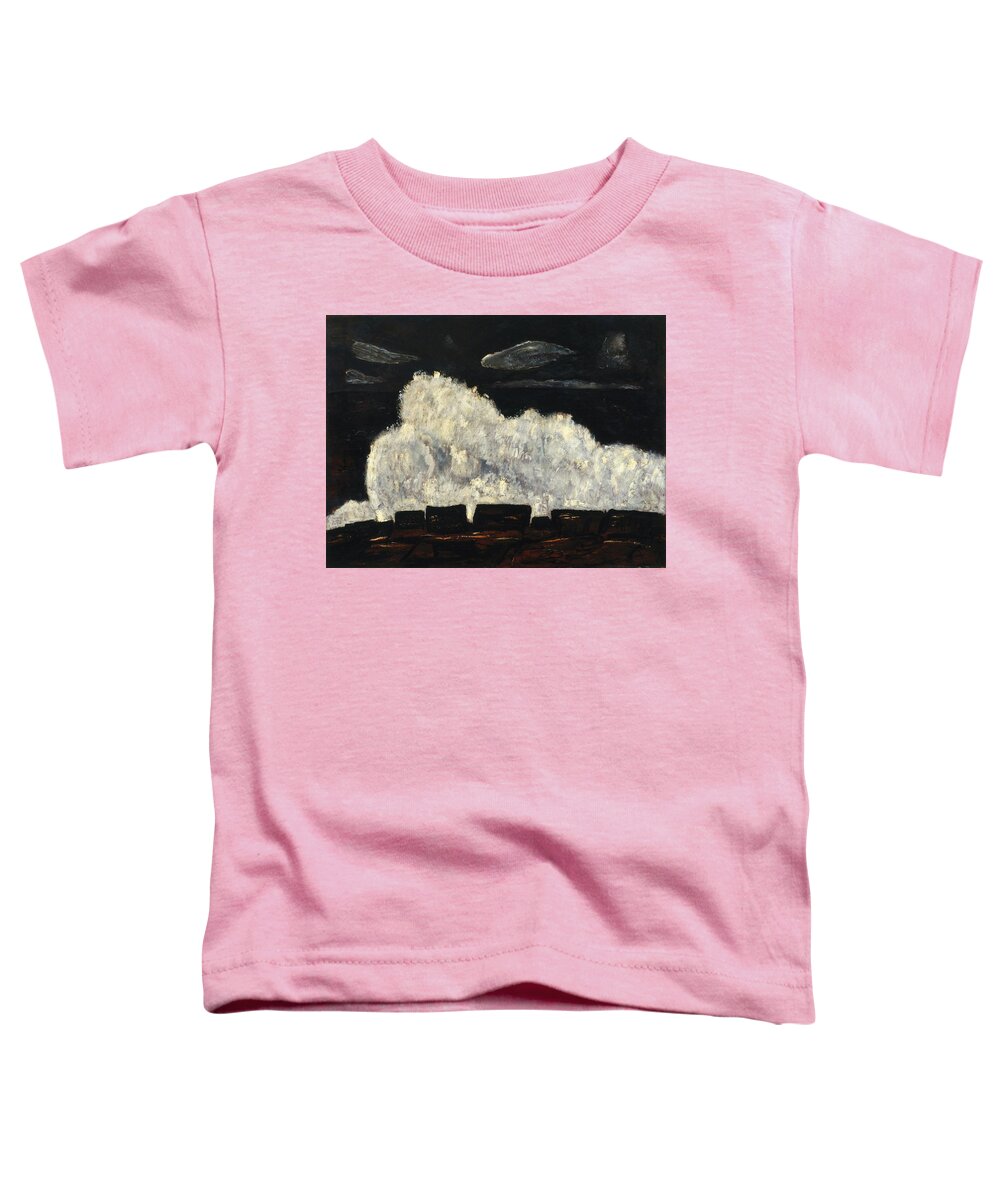 Marsden Hartley (american Toddler T-Shirt featuring the painting Evening Storm #1 by Marsden Hartley