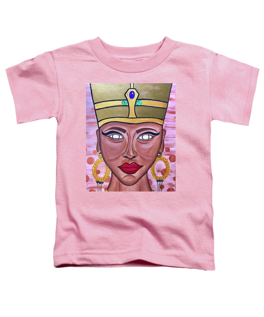 Painting Toddler T-Shirt featuring the painting Her Crown Jewels #1 by Art By Naturallic