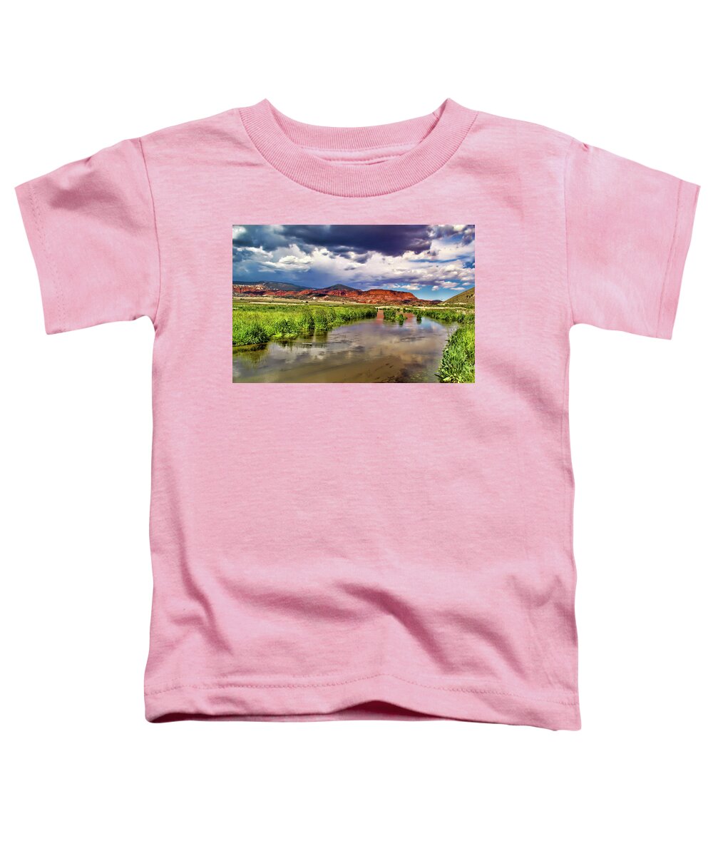 Colors Toddler T-Shirt featuring the photograph Mountain Lake #125 by Mark Smith