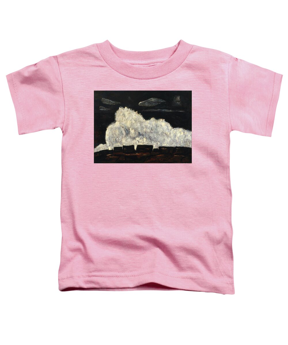 Marsden Hartley (american Toddler T-Shirt featuring the painting Evening Storm #2 by MotionAge Designs