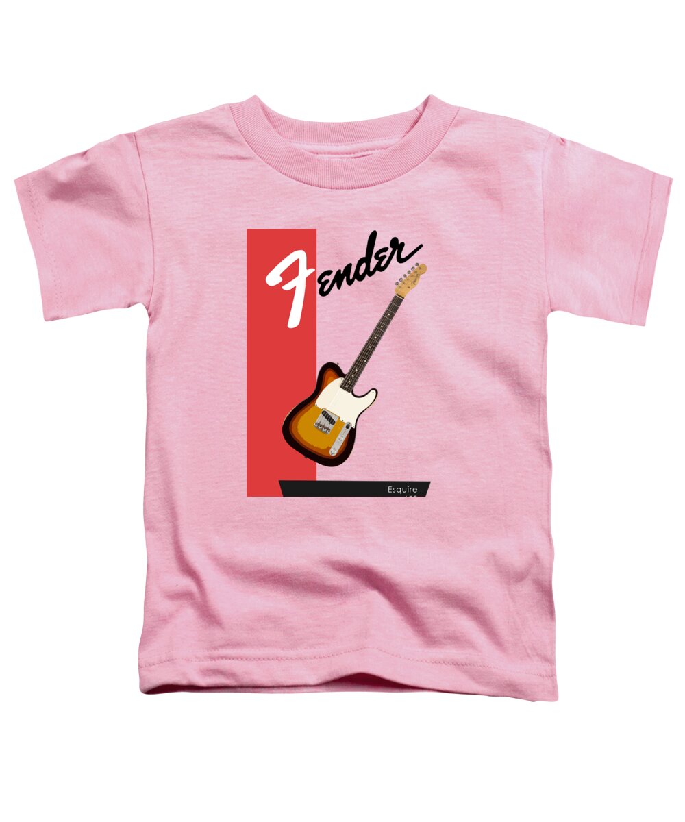 Fender Esquirer Toddler T-Shirt featuring the photograph Fender Esquire 59 #2 by Mark Rogan
