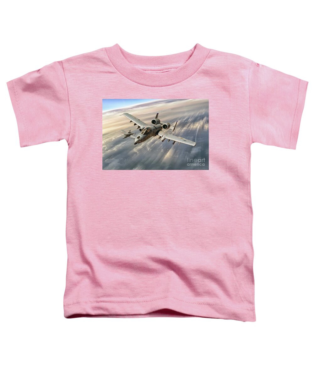 A10 Toddler T-Shirt featuring the digital art The Hogs #2 by Airpower Art