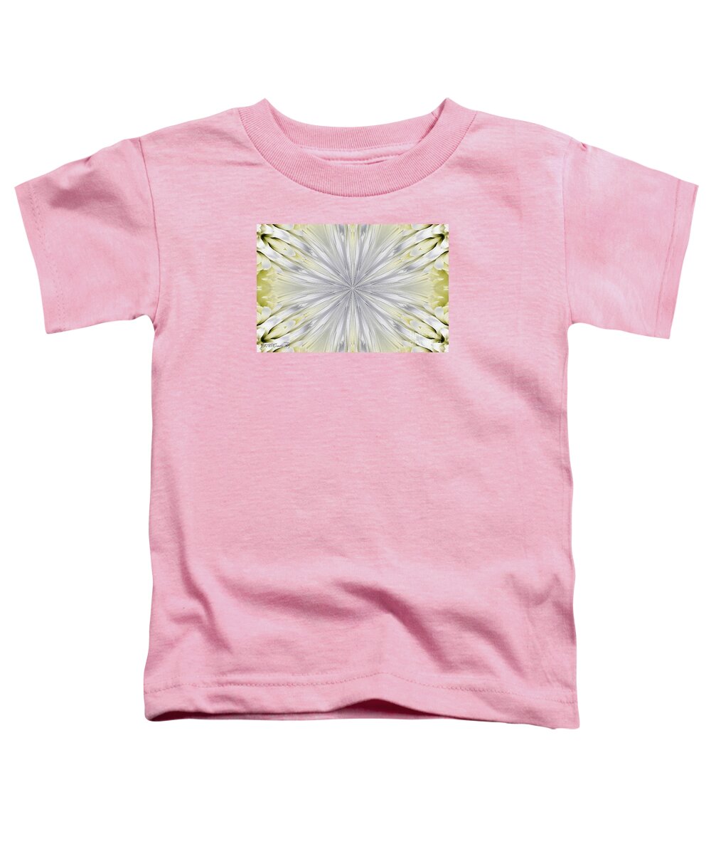 Mccombie Toddler T-Shirt featuring the painting White Arctic Queen Kaleidoscope #4 by J McCombie