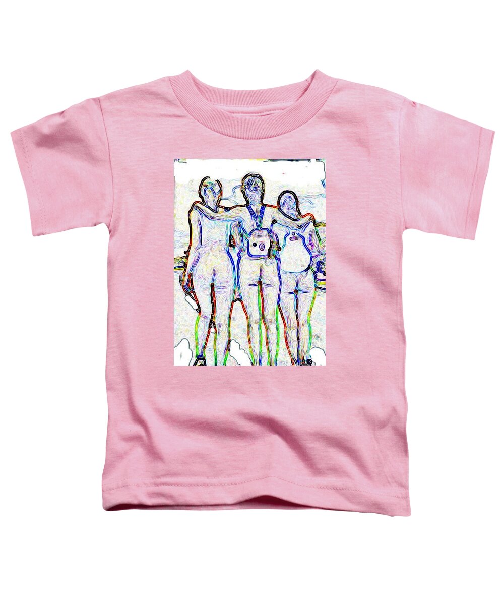 Art Toddler T-Shirt featuring the digital art 3 2 G0 by Dave Olmsted