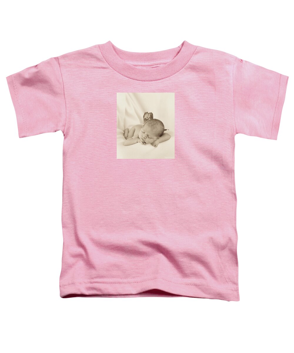 Sepia Toddler T-Shirt featuring the photograph Aimee as a Fairy by Anne Geddes