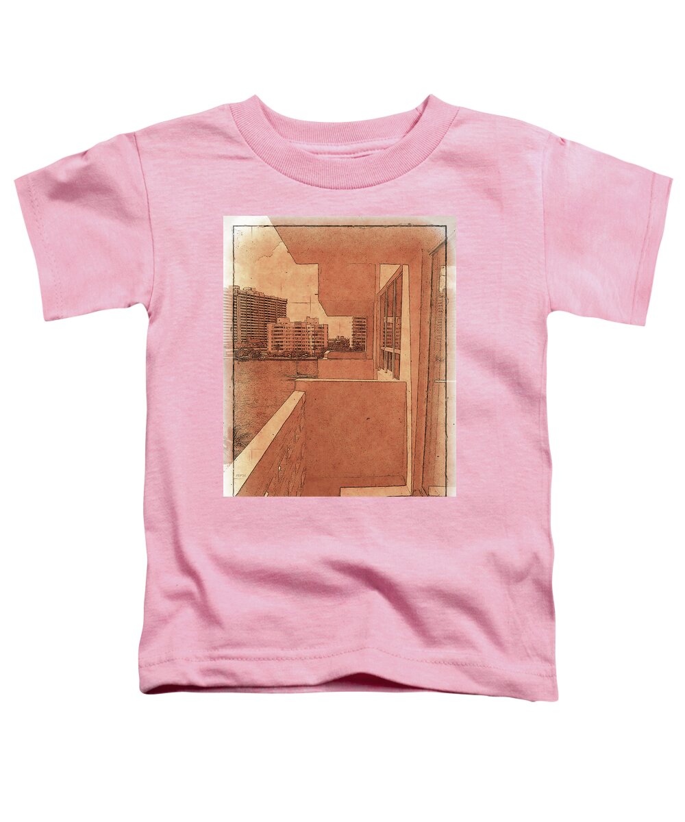 Florida Toddler T-Shirt featuring the photograph Apartment Balcony by Phil Perkins