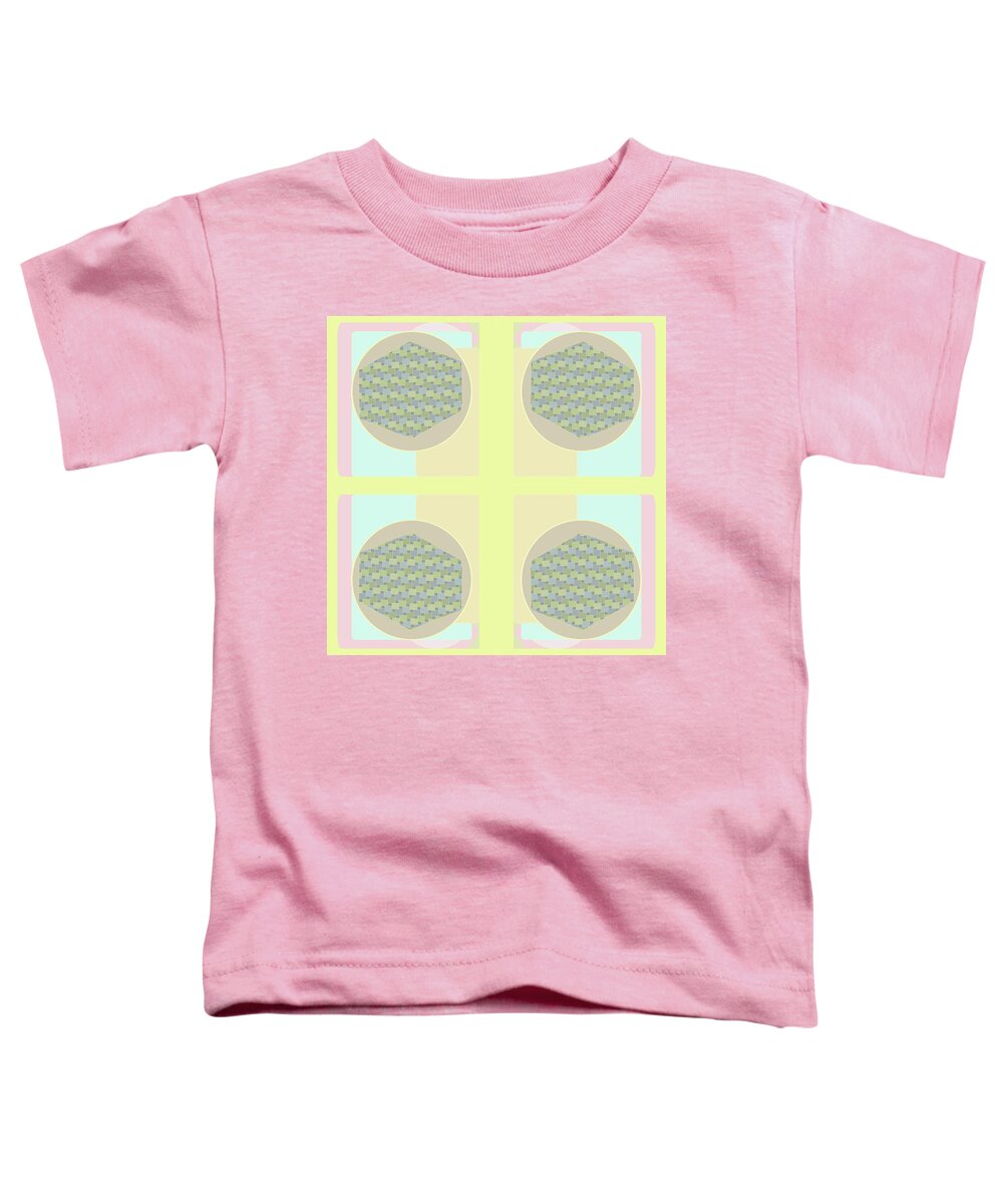Urban Toddler T-Shirt featuring the digital art 099 Pastel Lights by Cheryl Turner