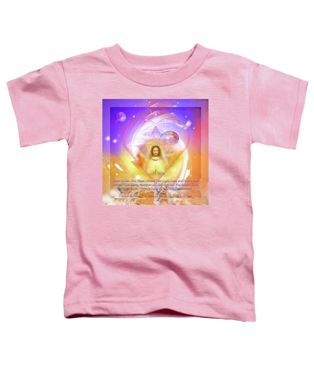 Prayer Toddler T-Shirt featuring the mixed media Prayer Blessings by Sibli Sarah Jeane