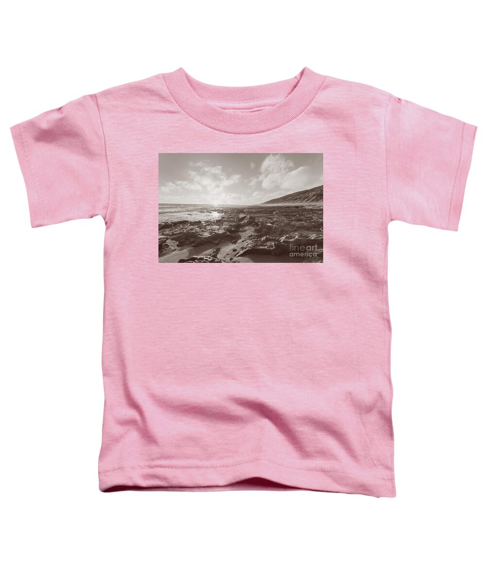 Beach Toddler T-Shirt featuring the photograph As dusk settles by Linda Lees
