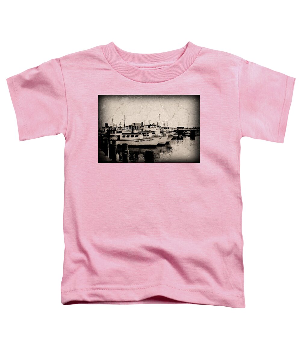 Jersey Shore Toddler T-Shirt featuring the photograph At The Marina - Jersey Shore by Angie Tirado