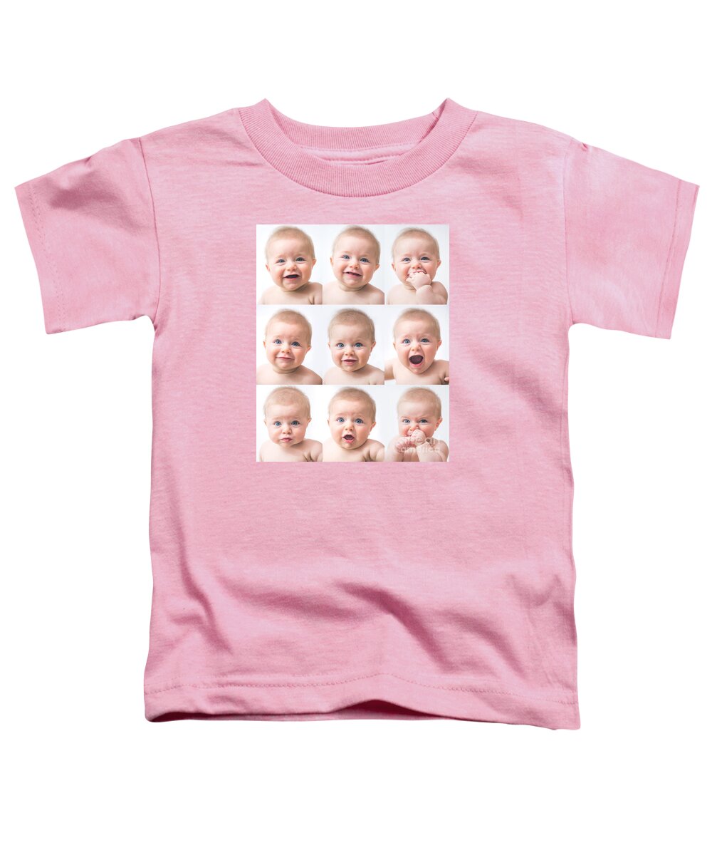 Baby Toddler T-Shirt featuring the photograph Baby Faces by Diane Diederich