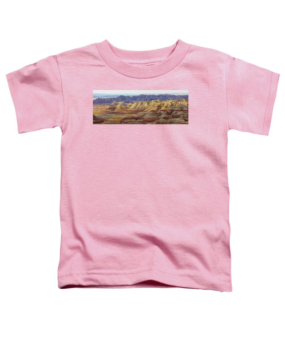 Landscape Toddler T-Shirt featuring the photograph Badlands Scenic View by Bruce Bley
