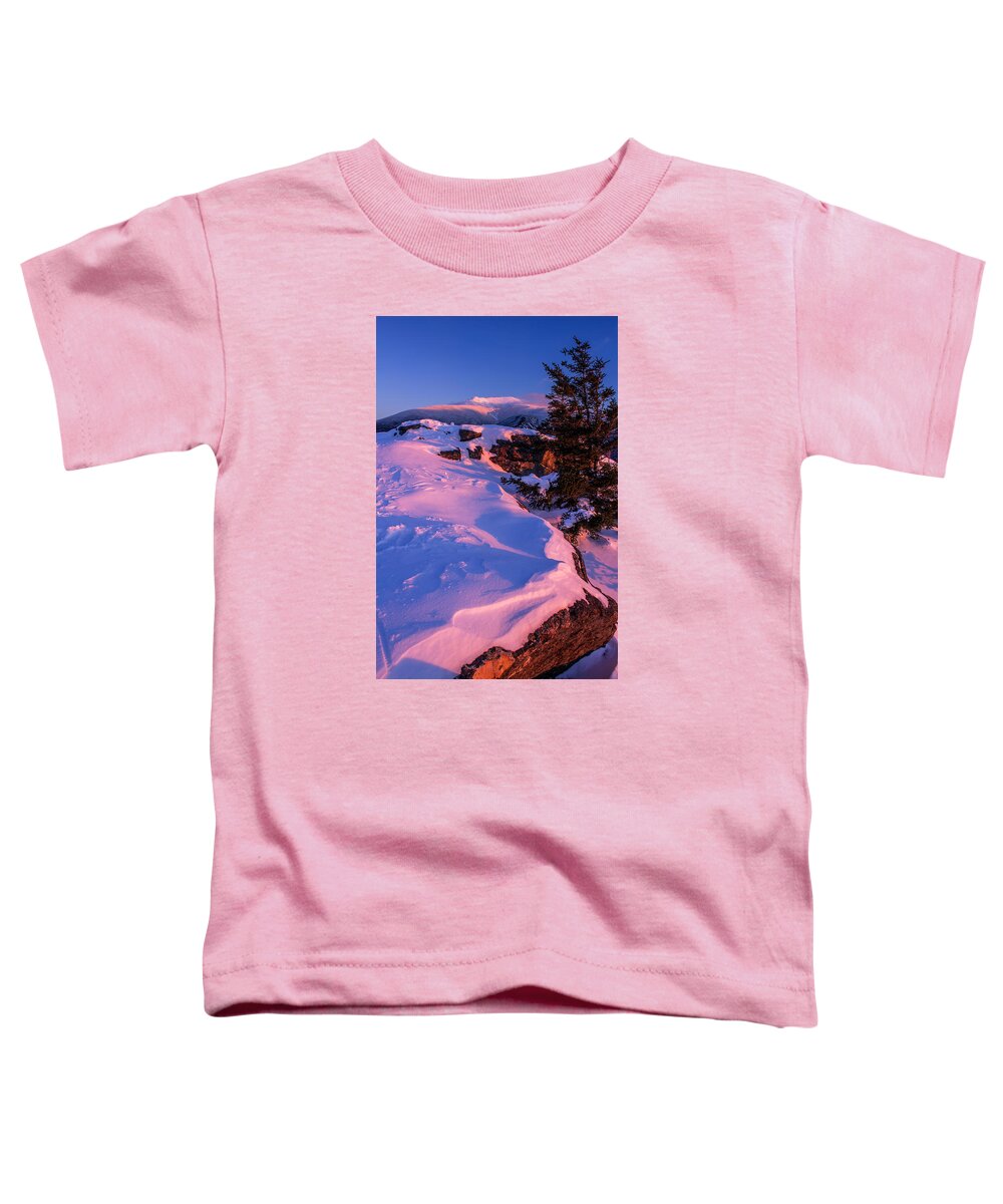 Bald Mountain Toddler T-Shirt featuring the photograph Bald Mountain Winter Sunset by White Mountain Images