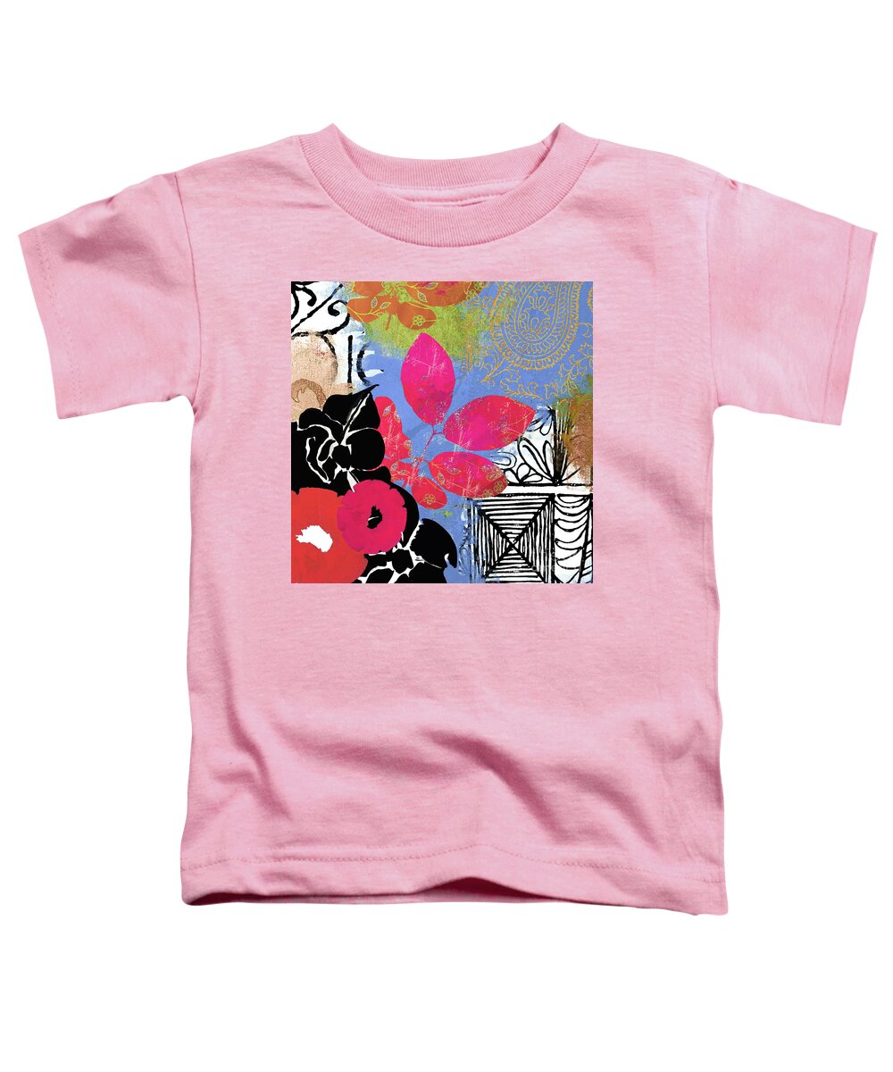 Tribal Pattern Toddler T-Shirt featuring the painting Bali II Redux by Mindy Sommers