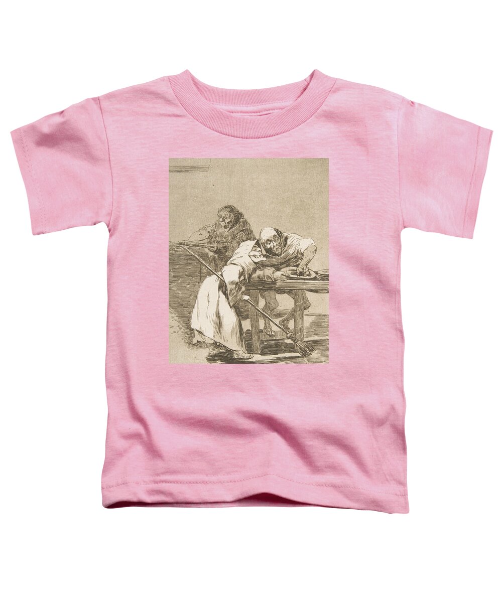 Spanish Art Toddler T-Shirt featuring the relief Be quick, they are waking up by Francisco Goya