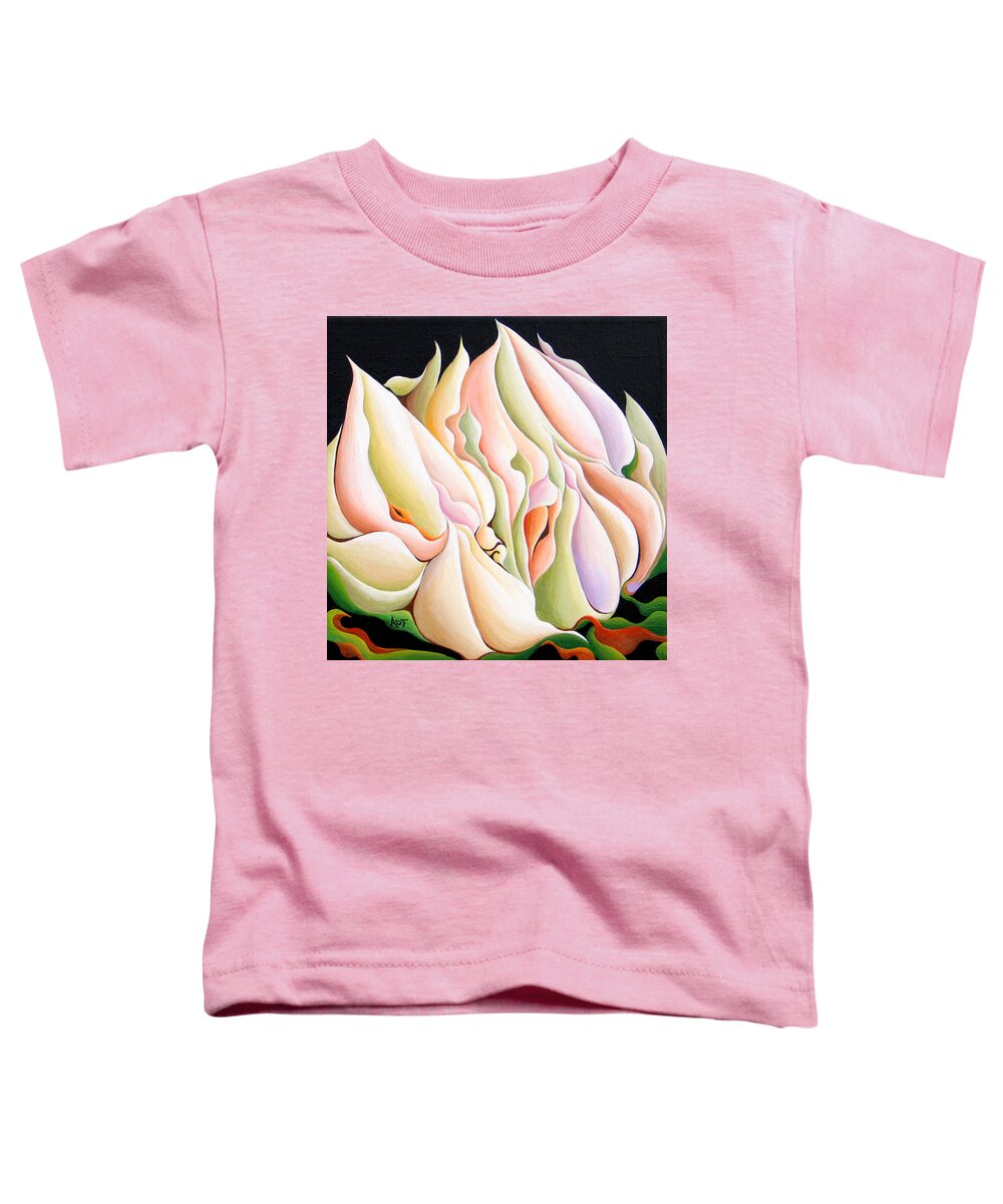 Blossom Toddler T-Shirt featuring the painting Before the Grand Opening by Amy Ferrari