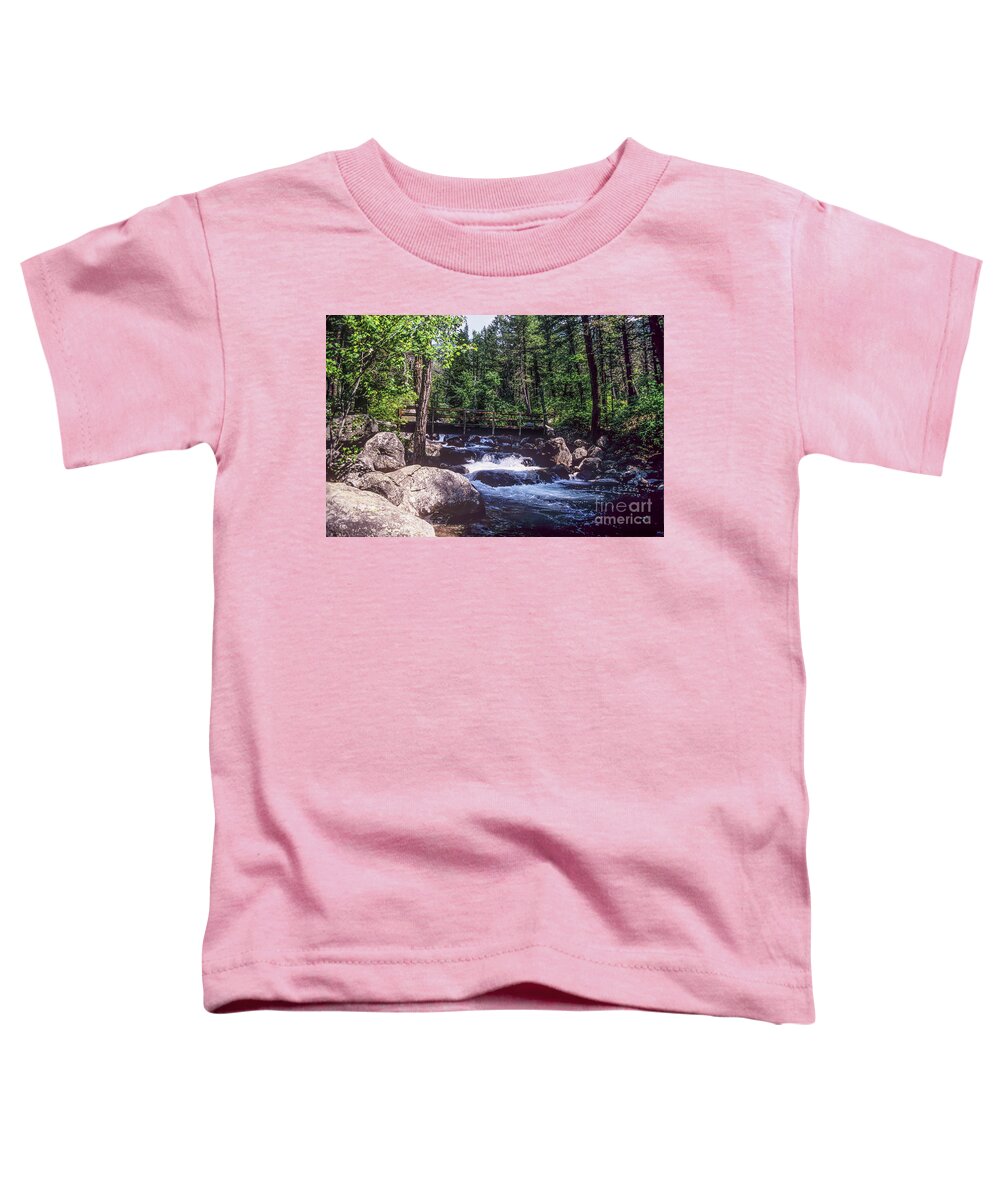 Mountains Toddler T-Shirt featuring the photograph Bridge Over Troubled Water by Kathy McClure