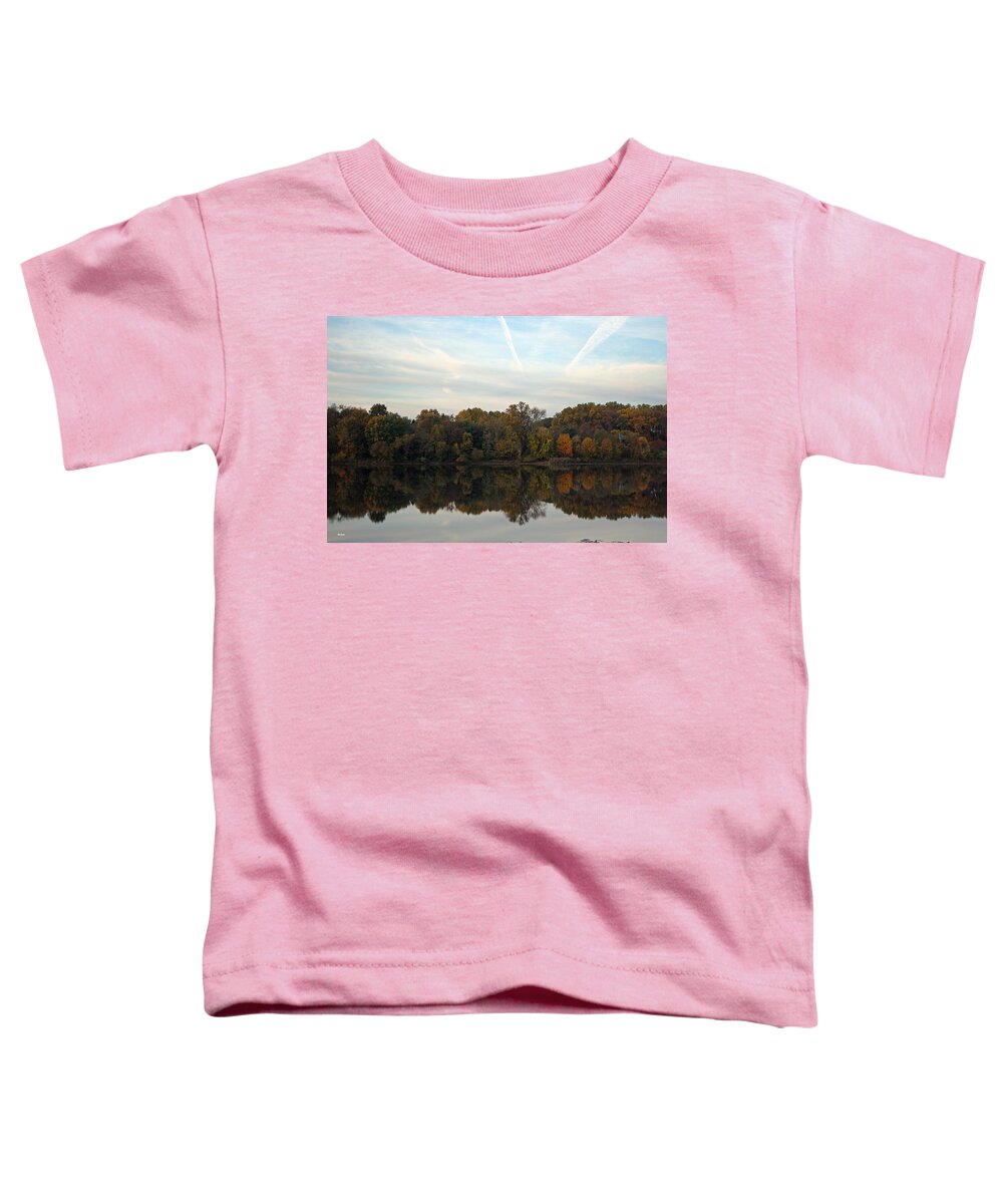 Centennial Toddler T-Shirt featuring the photograph Centennial Lake Autumn - Thanksgiving Reflection by Ronald Reid