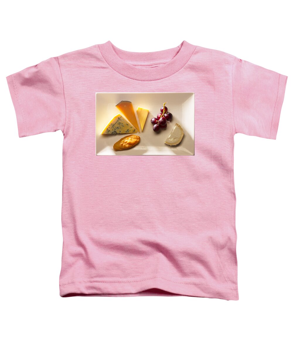 Cheddar Toddler T-Shirt featuring the photograph Cheese Plate by Anastasy Yarmolovich