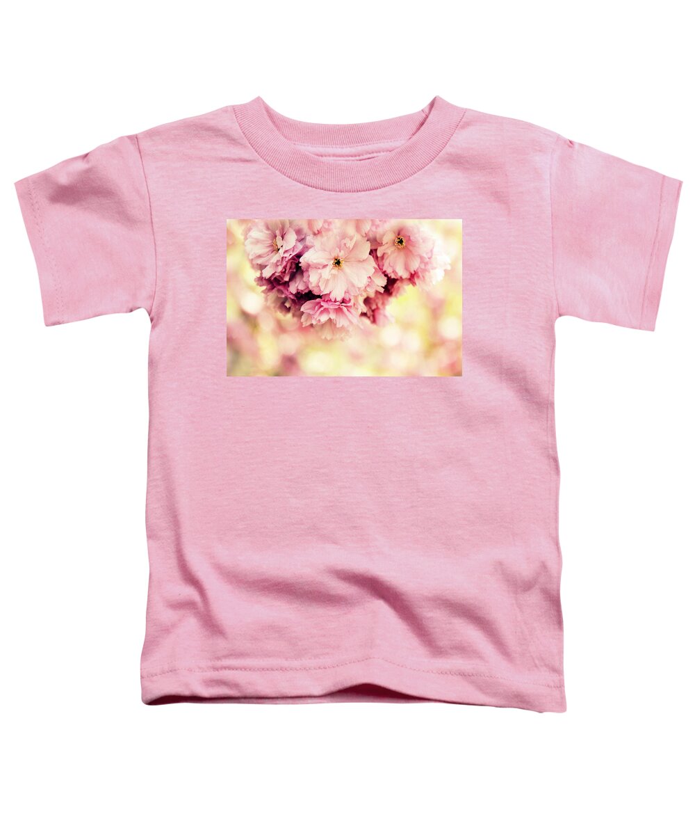 April Toddler T-Shirt featuring the photograph Cherry Amour by Jessica Jenney