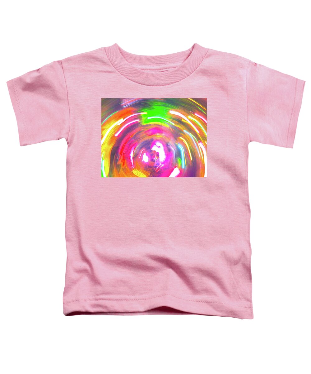 Color Abstract Toddler T-Shirt featuring the photograph Christmas Lights 42 by George Ramos