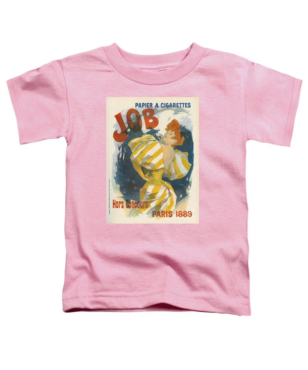 1889 Toddler T-Shirt featuring the painting Cigarette Papers Ad by Granger