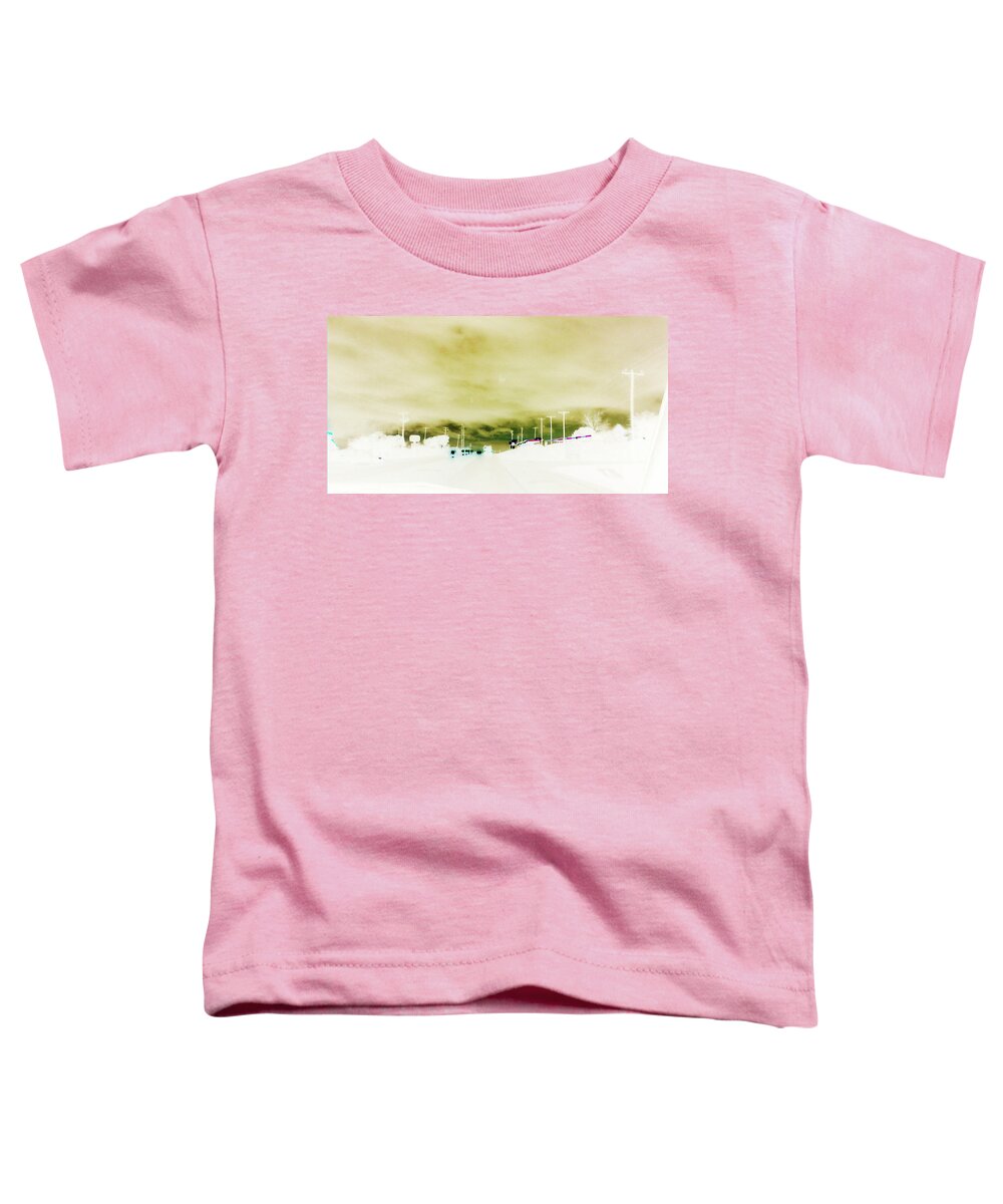 Texas Toddler T-Shirt featuring the photograph City Limits by Max Mullins
