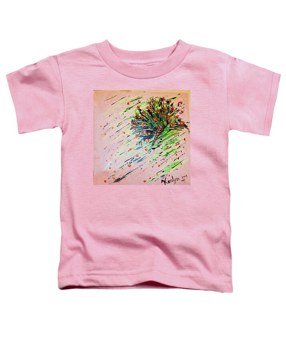 Clean Toddler T-Shirt featuring the painting Clean Sweep Abstract by Kenlynn Schroeder
