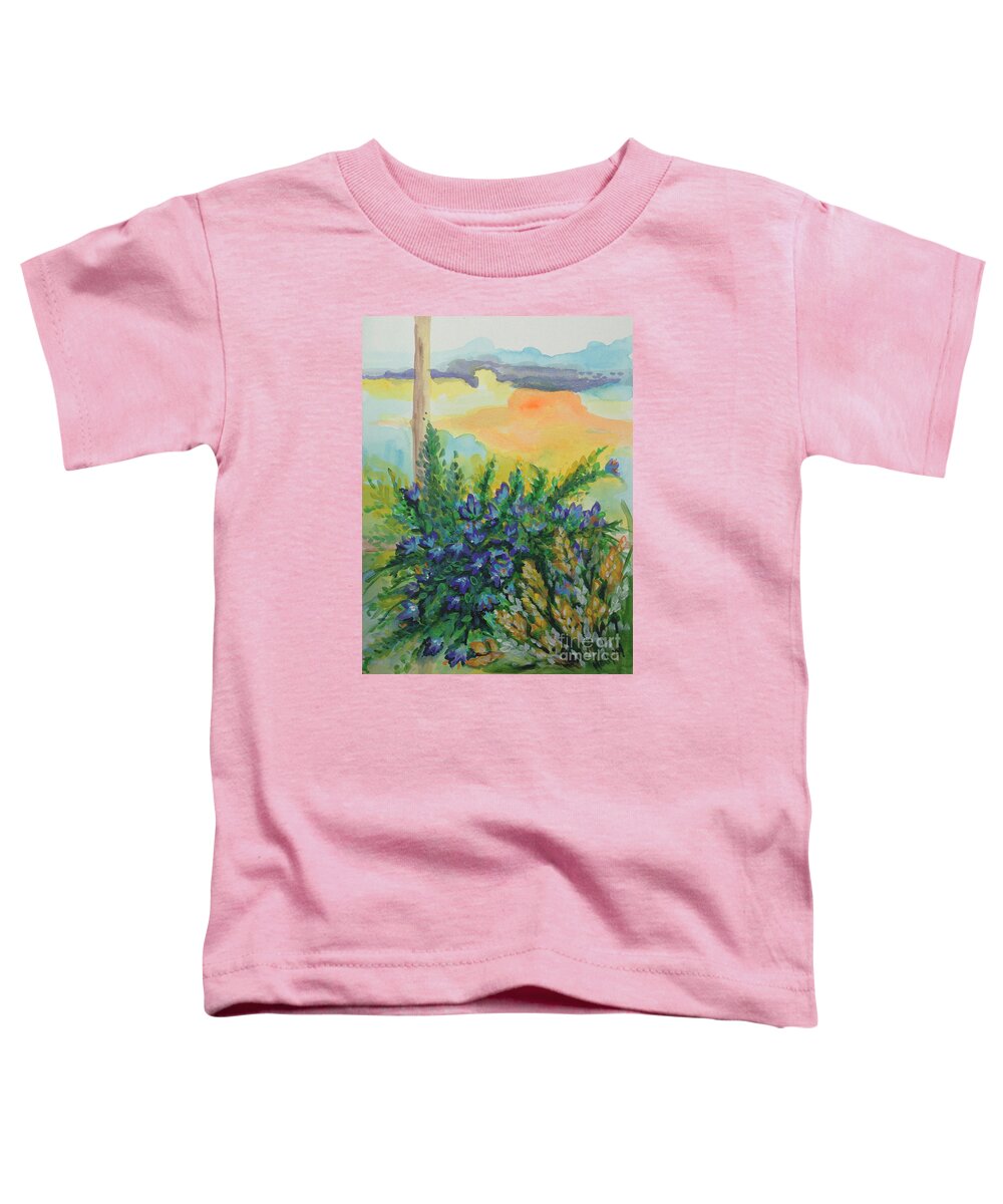 Refreshing Toddler T-Shirt featuring the painting Cleansed by Holly Carmichael