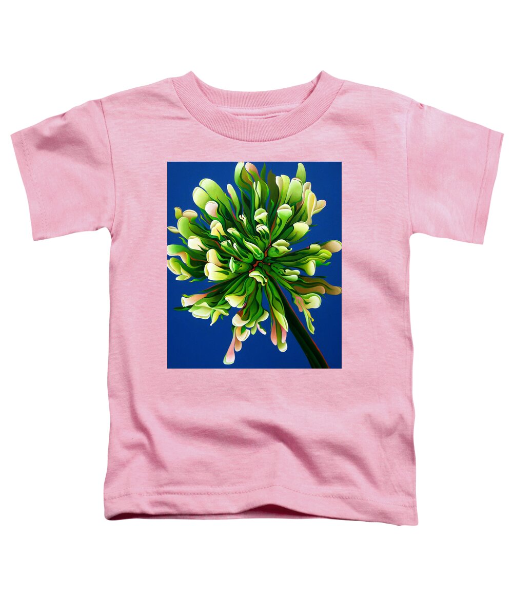 Clover Toddler T-Shirt featuring the painting Clover Clarification Indoctrination by Amy Ferrari