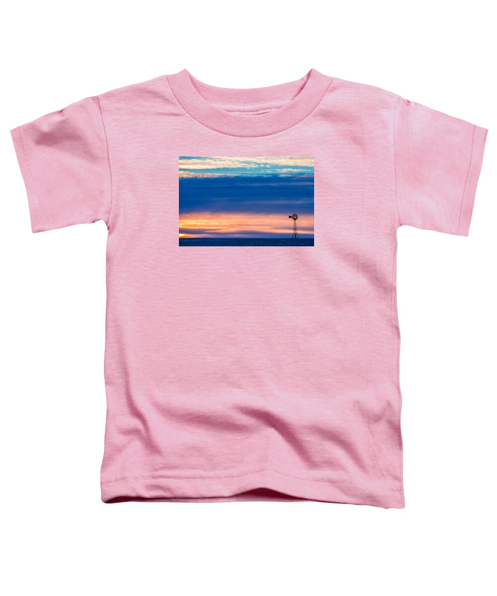 Windmill Toddler T-Shirt featuring the photograph Colorful Calm by Todd Klassy