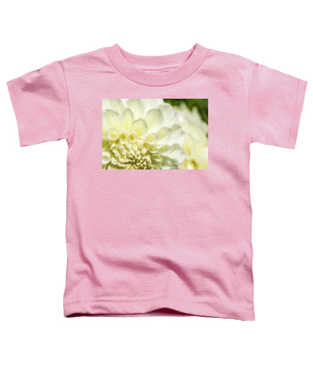 Dahlia Toddler T-Shirt featuring the photograph Dahlia Study 4 Painterly by Scott Campbell