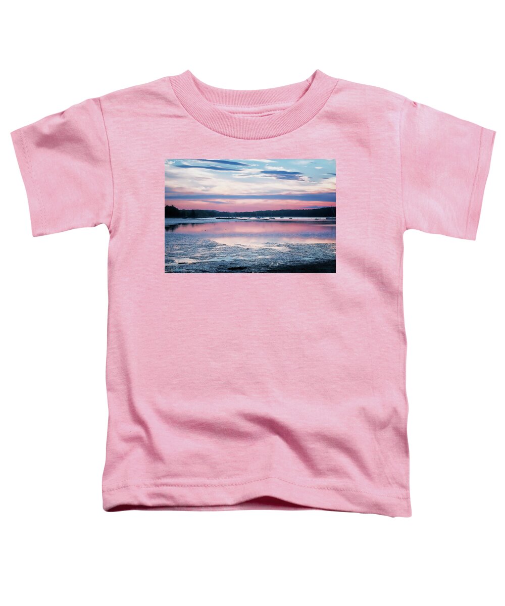South Freeport Harbor Maine Toddler T-Shirt featuring the photograph Dawn South Freeport Harbor by Tom Singleton
