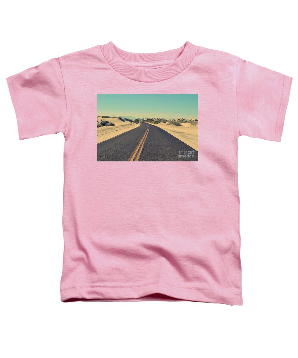 Photography Toddler T-Shirt featuring the photograph Desert Road by MGL Meiklejohn Graphics Licensing