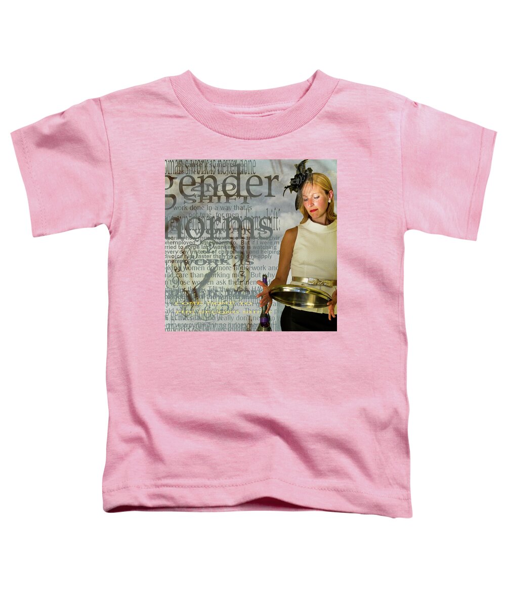 Woman Toddler T-Shirt featuring the photograph Domestic Considerations Gender Norms by Ann Tracy