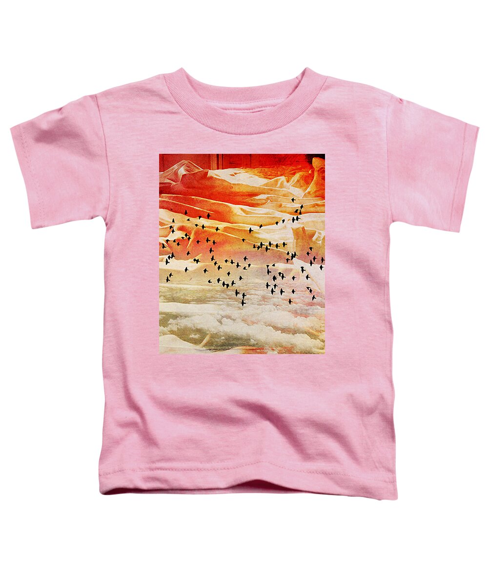 Dream Toddler T-Shirt featuring the photograph Dreaming between the Sheets by Ann Tracy