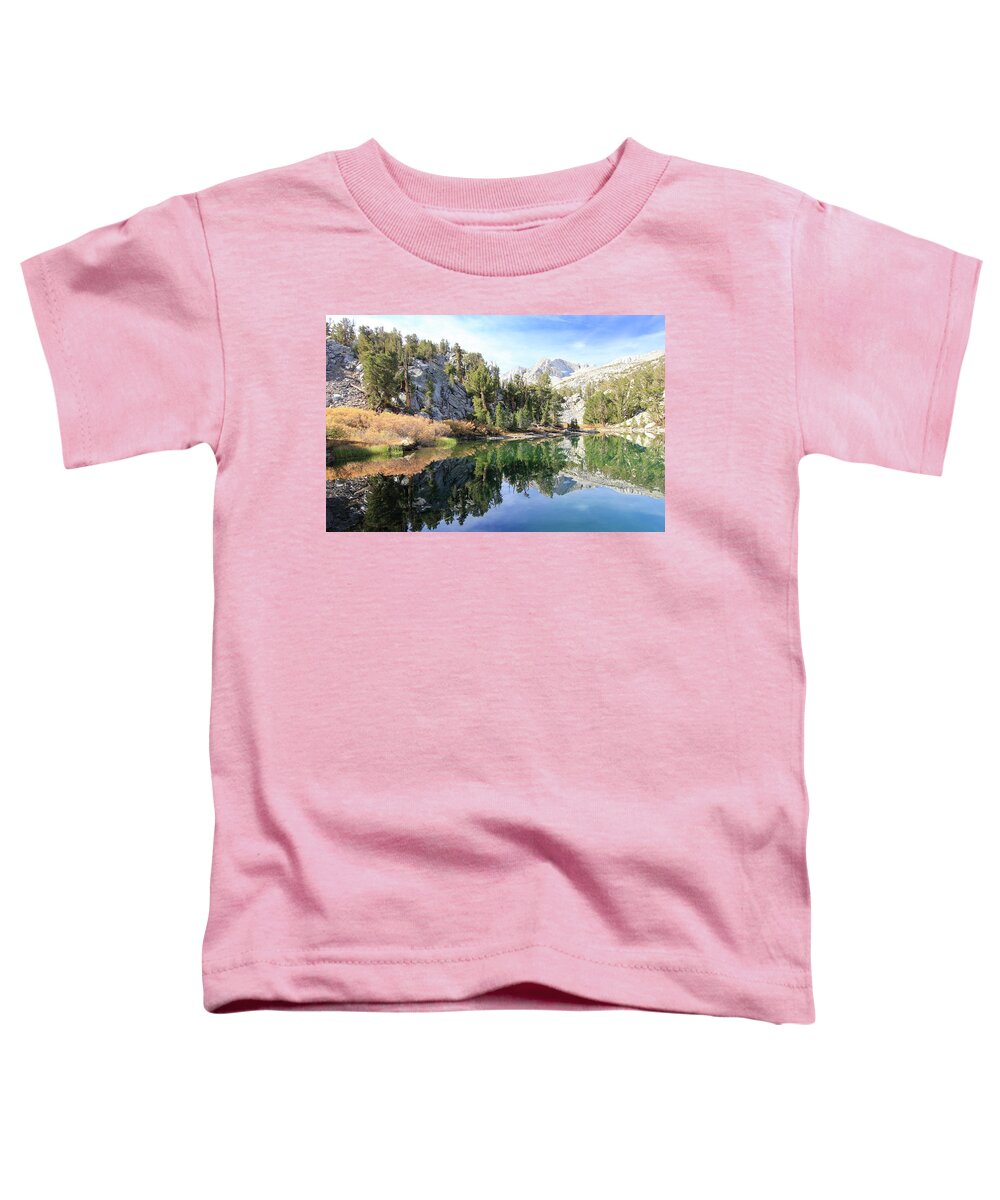 Eastern Sierra Toddler T-Shirt featuring the photograph Eastern Sierra Autumn Reflection by Sean Sarsfield