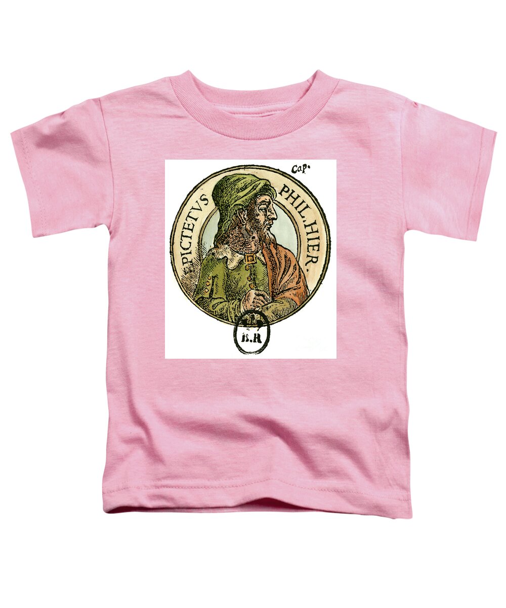 1st Century Toddler T-Shirt featuring the drawing Epictetus by Granger