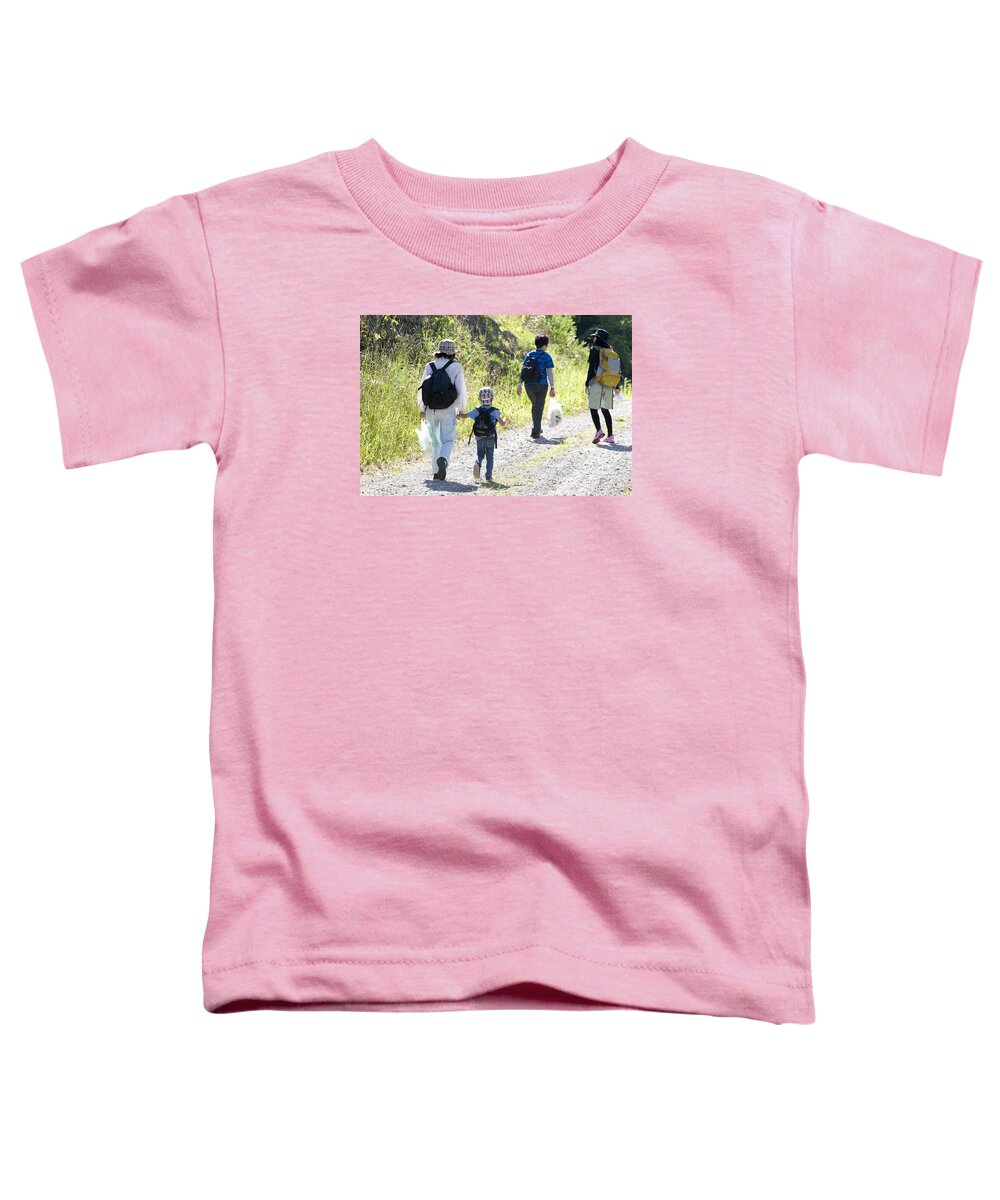 Family Toddler T-Shirt featuring the photograph Family Walk by Masami Iida