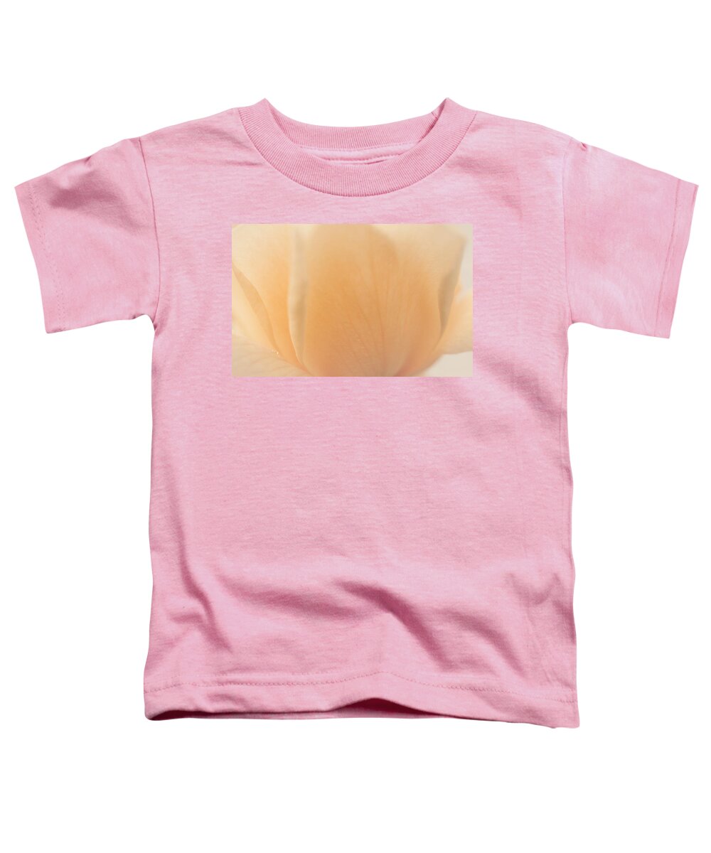  Toddler T-Shirt featuring the photograph Flourishing Soft Peach Rose by The Art Of Marilyn Ridoutt-Greene
