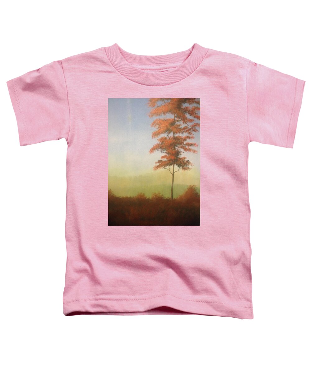 Alandscape Toddler T-Shirt featuring the painting Forever Tree by Max Mullins