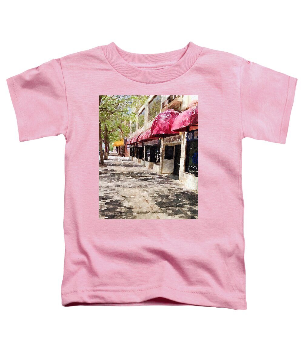 Fourth Avenue Toddler T-Shirt featuring the digital art Fourth Avenue by Donald S Hall