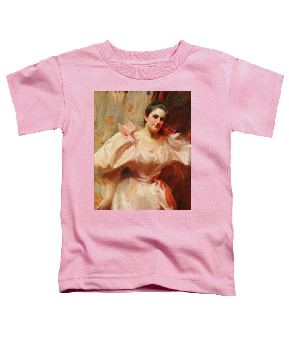 Art Toddler T-Shirt featuring the painting Freda Schiff by Mountain Dreams