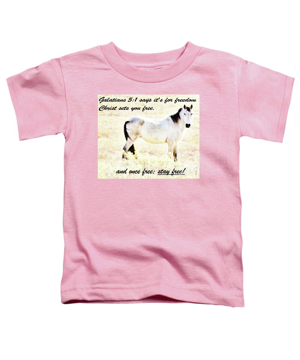 Horse Toddler T-Shirt featuring the photograph Freedom by Merle Grenz