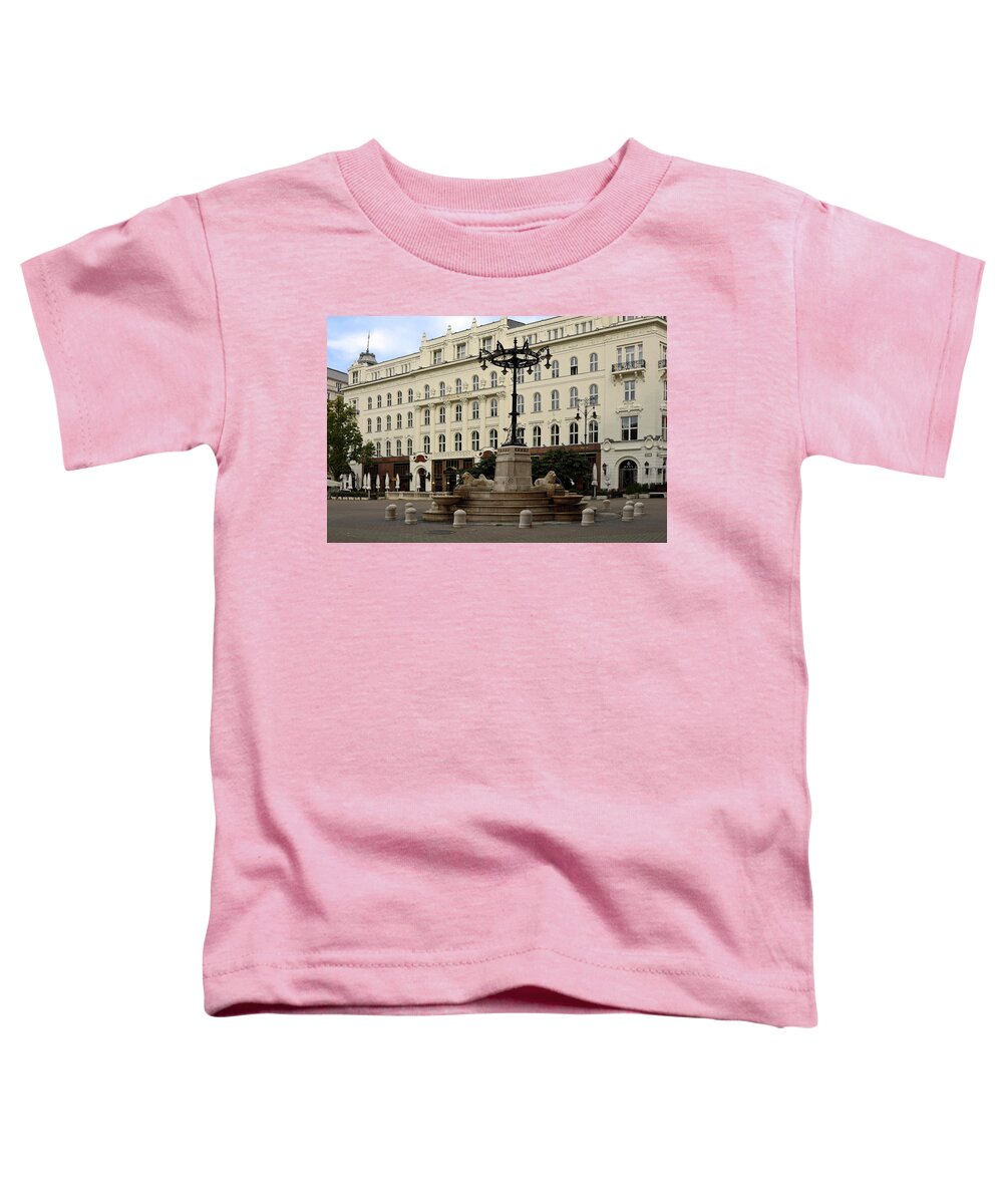 Freedom Square Toddler T-Shirt featuring the photograph Freedom Square Budapest by Sally Weigand