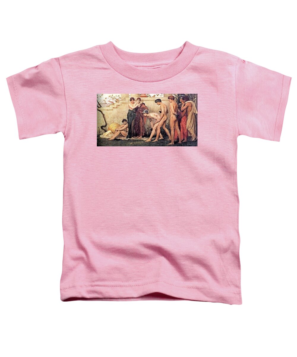 William Blake Richmond Toddler T-Shirt featuring the painting Gods at Play by William Blake Richmond